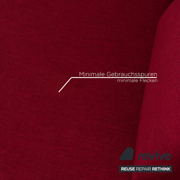 Brühl four two Stoff Ecksofa Violett Recamiere Links Sofa Couch manuelle Funktion