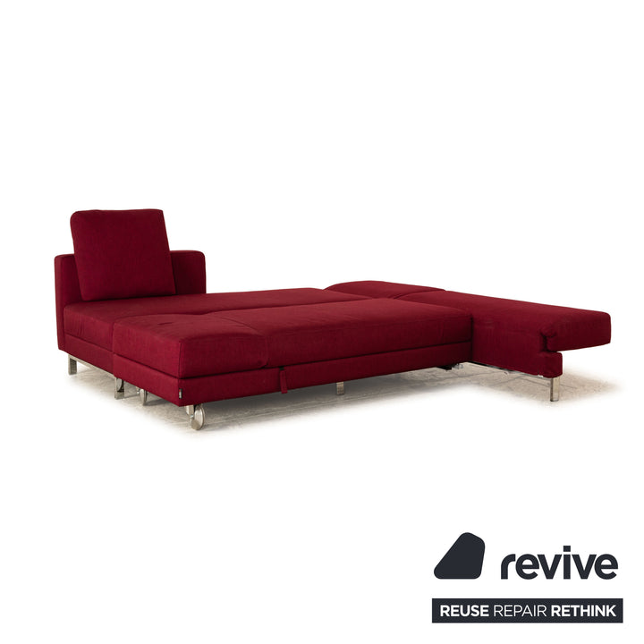 Brühl four two Stoff Ecksofa Violett Recamiere Links Sofa Couch manuelle Funktion