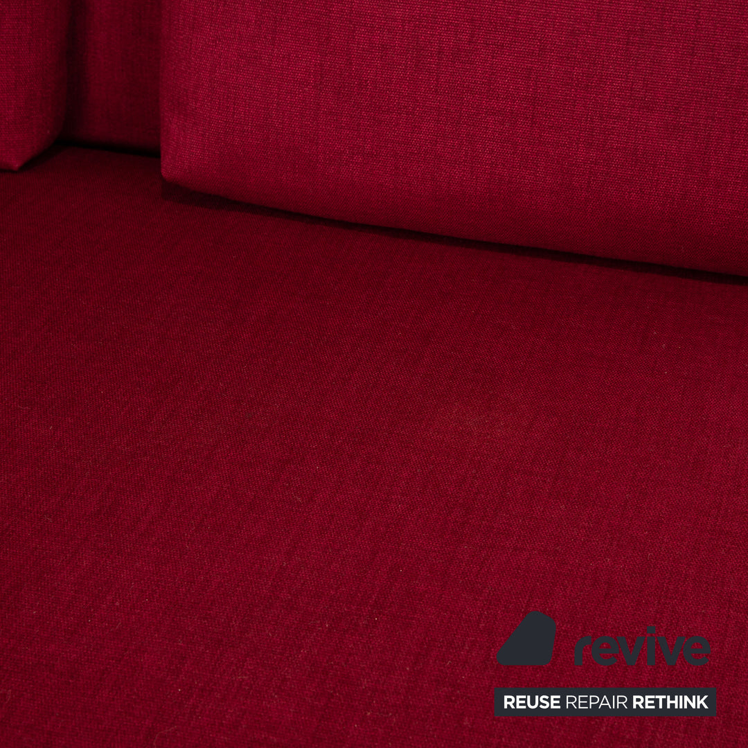 Brühl four two Stoff Ecksofa Violett Recamiere Links Sofa Couch manuelle Funktion