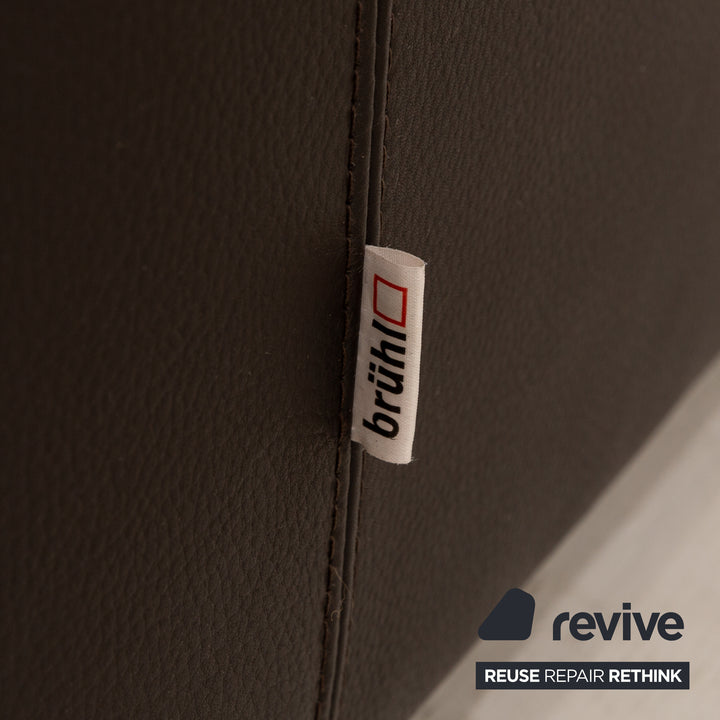 Brühl Francis Leder Sessel Braun manuelle Funktion