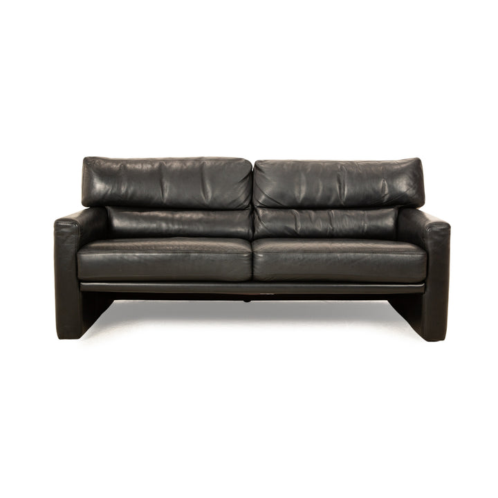 Brühl Leder Dreisitzer Schwarz Sofa Couch