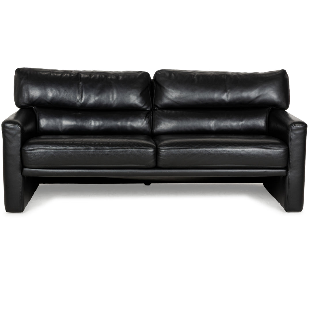 Brühl Leder Dreisitzer Schwarz Sofa Couch