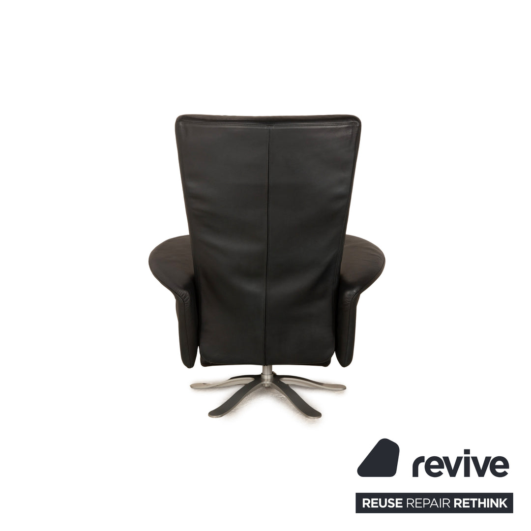 Brühl Leder Sessel Dunkelblau manuelle Funktion Relaxsessel