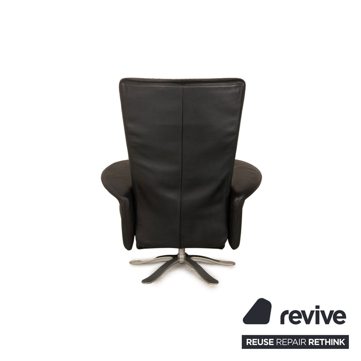 Brühl Leder Sessel Dunkelblau manuelle Funktion Relaxsessel