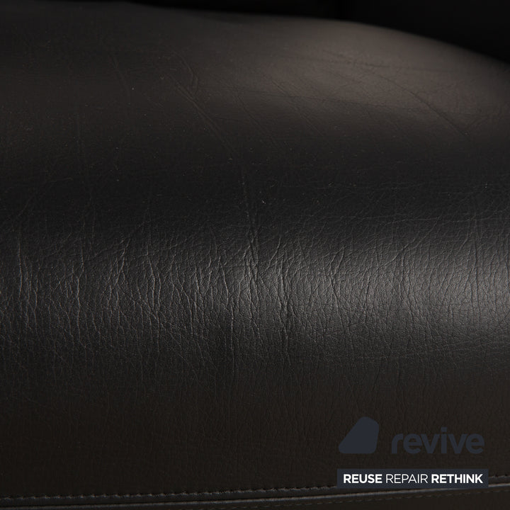 Brühl Leder Sessel Dunkelblau manuelle Funktion Relaxsessel