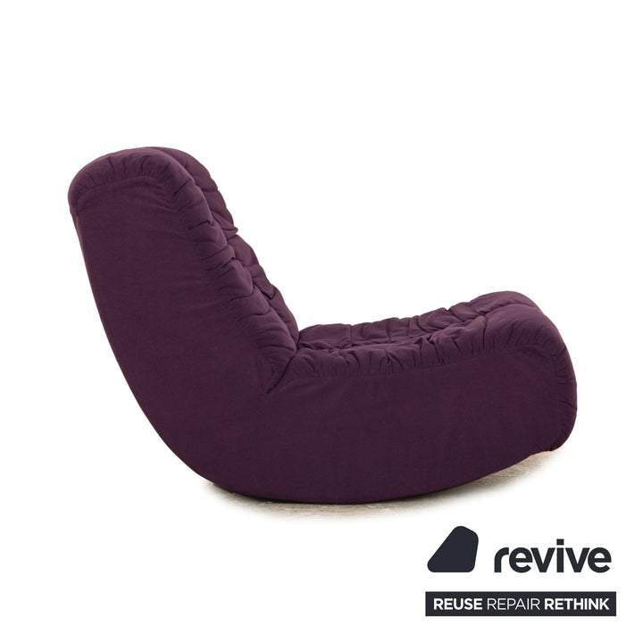 Brühl Lucky Stoff Sessel Violett Schaukelfunktion