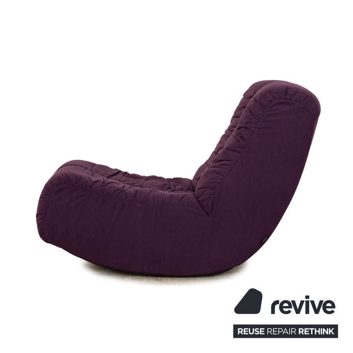 Brühl Lucky Stoff Sessel Violett Schaukelfunktion
