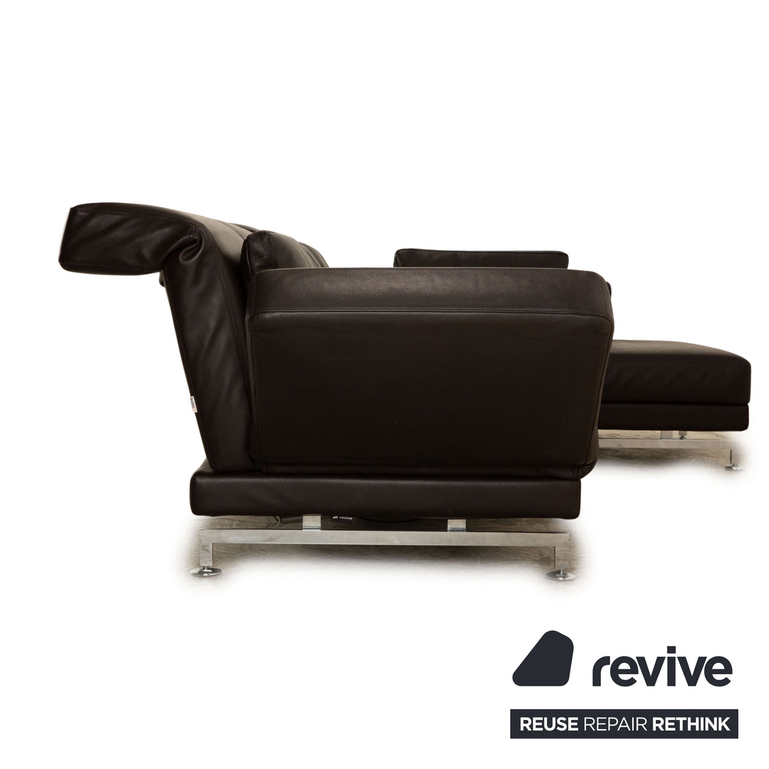Brühl Moule Leder Sofa Braun Ecksofa Couch Funktion Relaxfunktion