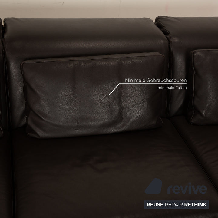 Brühl Moule Leder Sofa Braun Ecksofa Couch Funktion Relaxfunktion