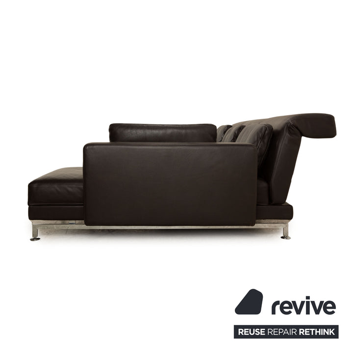 Brühl Moule Leder Sofa Braun Ecksofa Couch Funktion Relaxfunktion