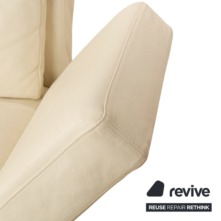 Brühl Moule Leder Zweisitzer Creme manuelle Funktion Relaxfunktion Sofa Couch