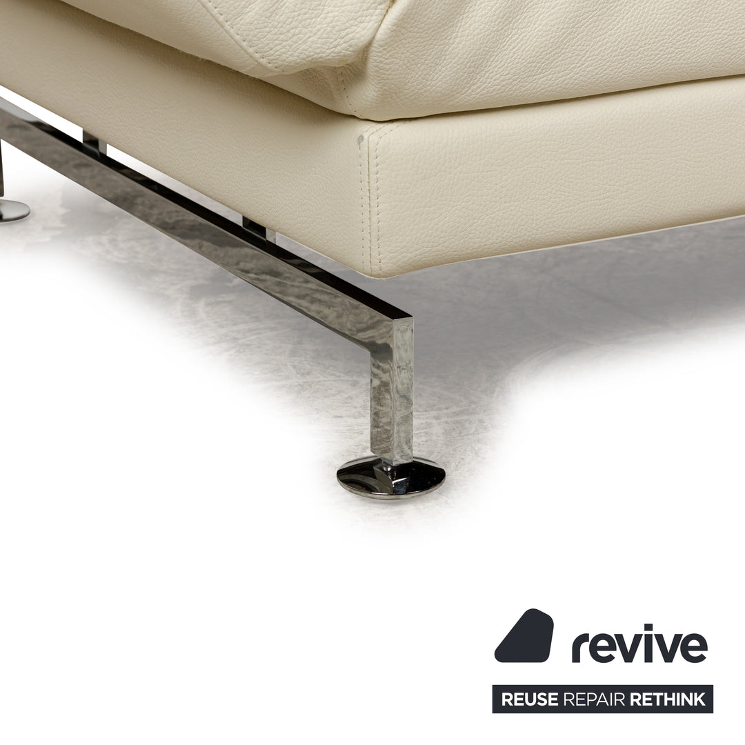 Brühl Moule Leder Zweisitzer Creme manuelle Funktion Relaxfunktion Sofa Couch