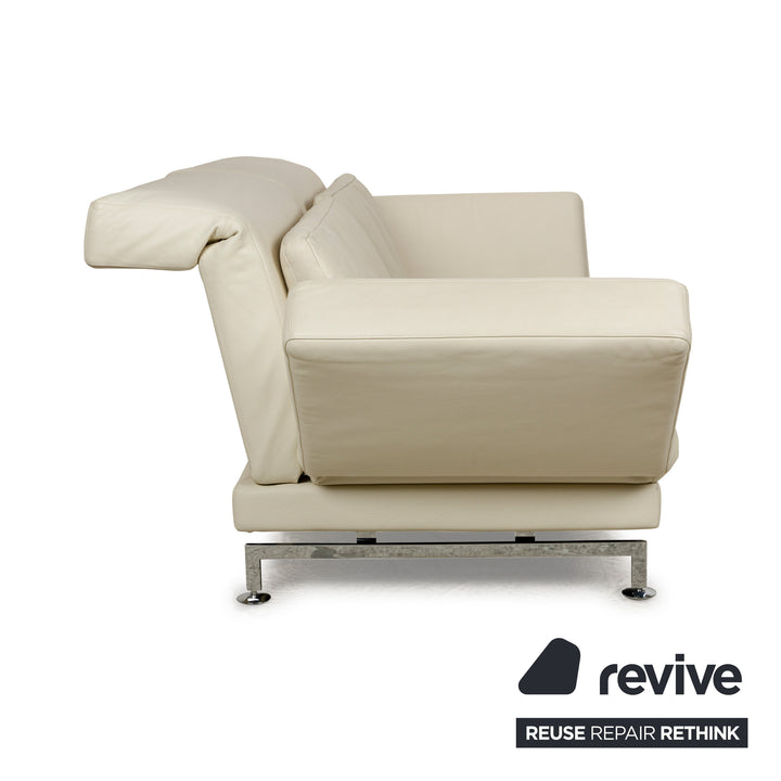 Brühl Moule Leder Zweisitzer Creme manuelle Funktion Relaxfunktion Sofa Couch