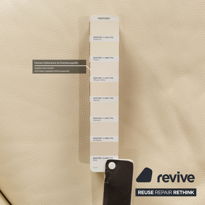 Brühl Moule Leder Zweisitzer Creme manuelle Funktion Relaxfunktion Sofa Couch