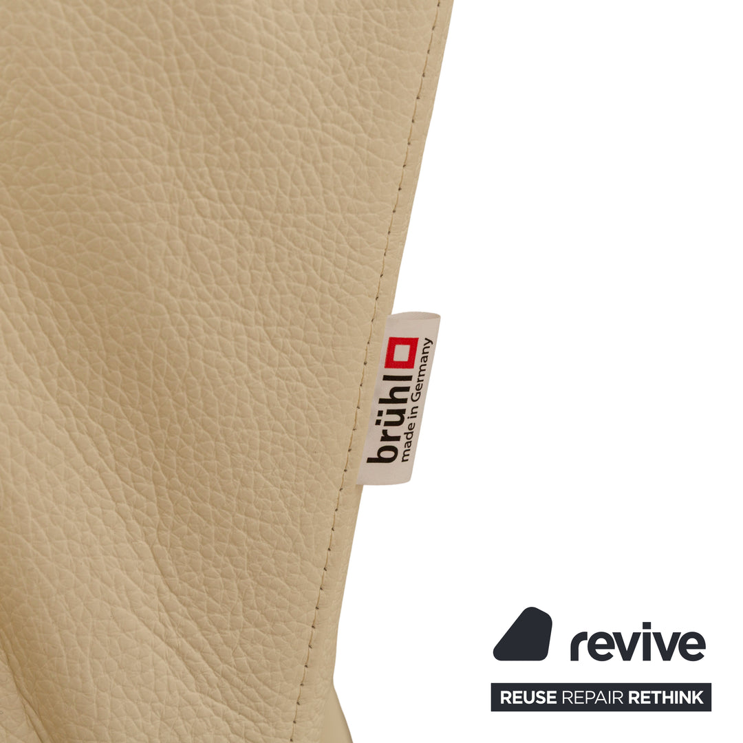 Brühl Moule Leder Zweisitzer Creme manuelle Funktion Relaxfunktion Sofa Couch