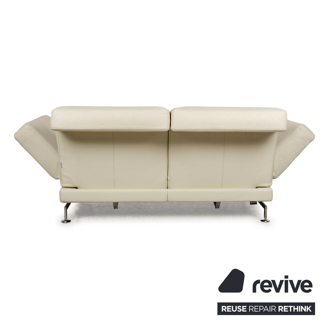 Brühl Moule Leder Zweisitzer Creme manuelle Funktion Relaxfunktion Sofa Couch