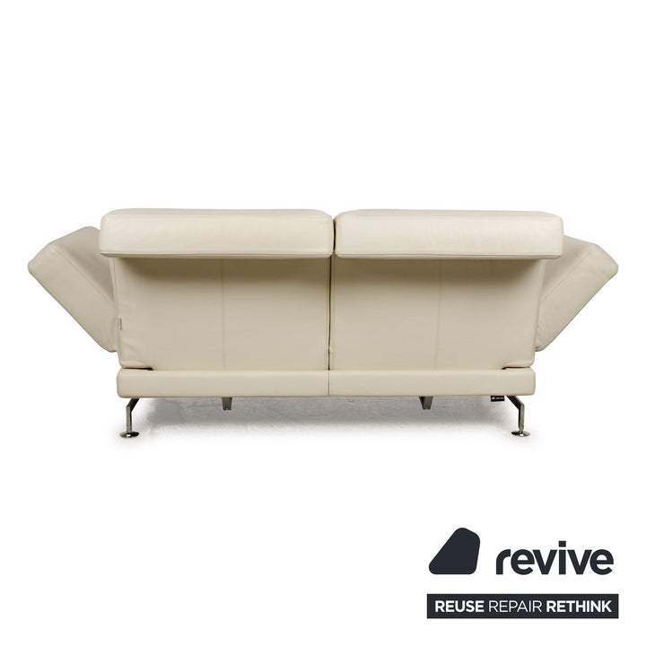 Brühl Moule Leder Zweisitzer Creme manuelle Funktion Relaxfunktion Sofa Couch