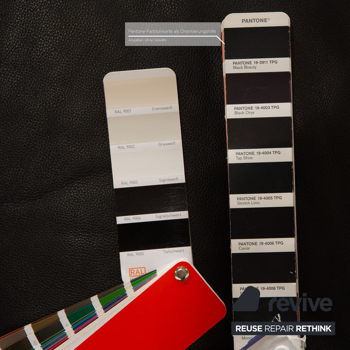 Brühl Moule Leder Zweisitzer Schwarz manuelle Funktion Sofa Couch