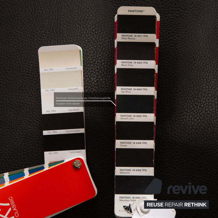 Brühl Moule Leder Zweisitzer Schwarz Sofa Couch manuelle Funktion Schlaffunktion