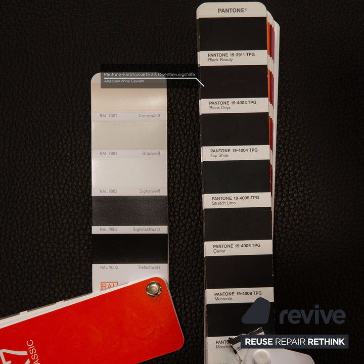 Brühl Moule (medium) Leder Zweisitzer Schwarz Sofa Couch manuelle Schlaffunktion