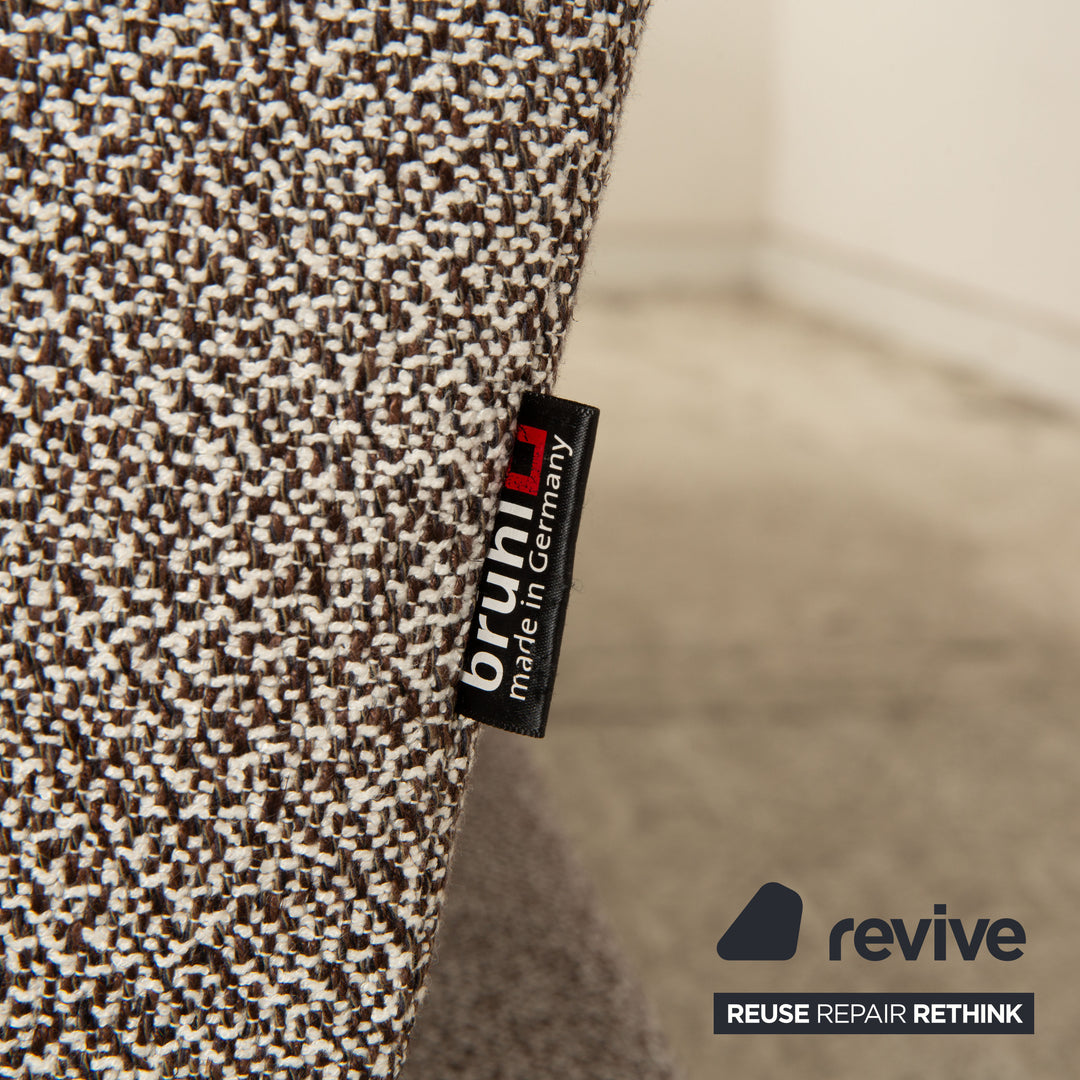 Brühl Moule Stoff Ecksofa Grau Sofa Couch Funktion Recamiere rechts manuelle Funktion Neubezug Schlaffunktion