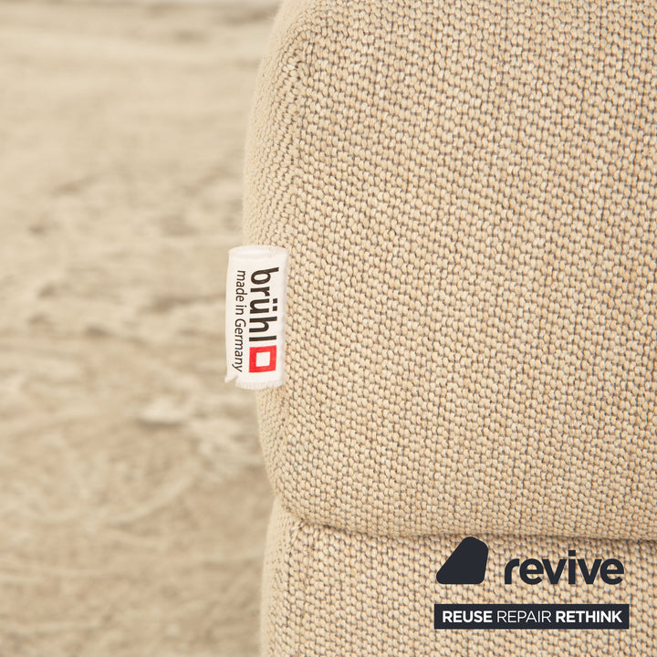 Brühl Moule Stoff Hocker Beige