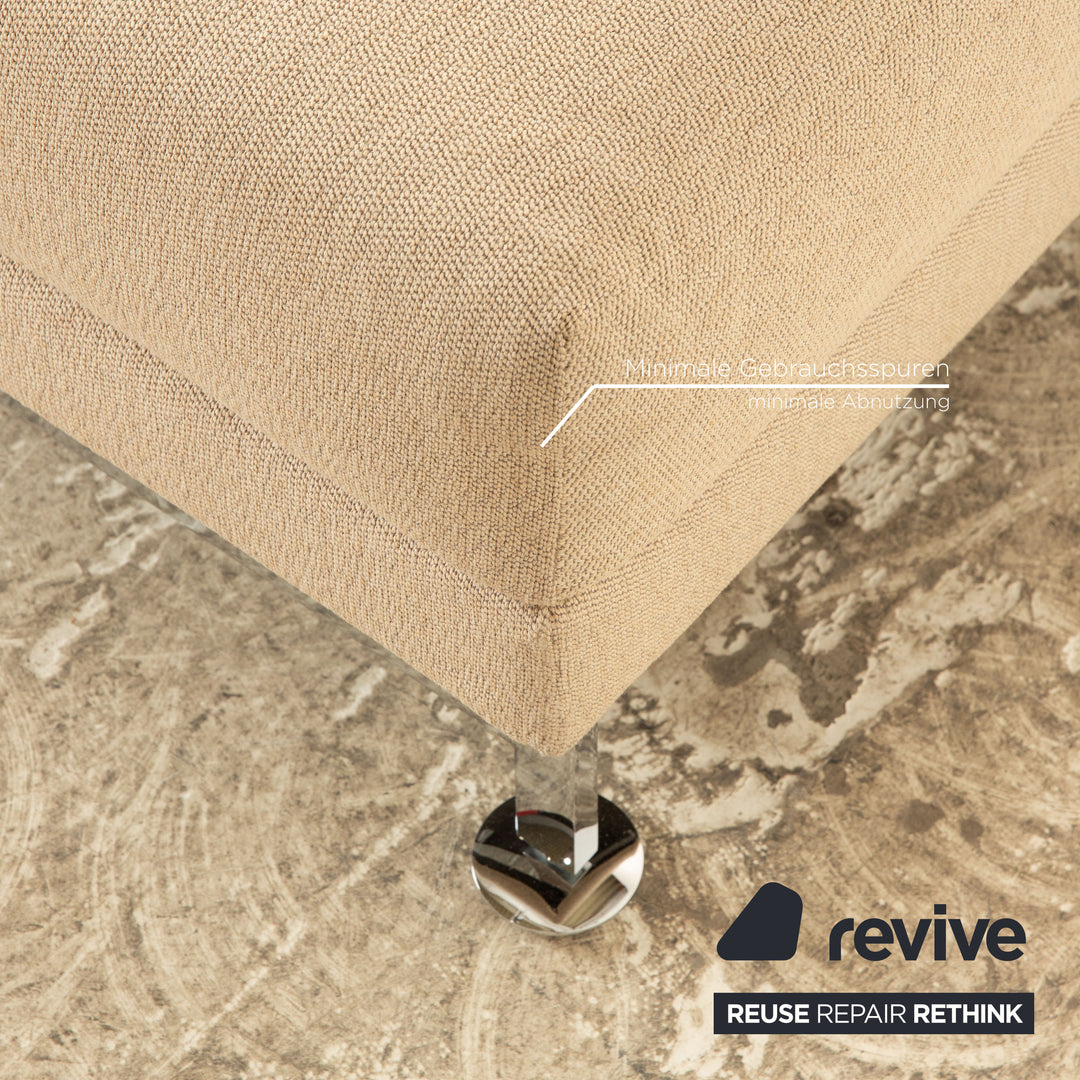 Brühl Moule Stoff Hocker Beige