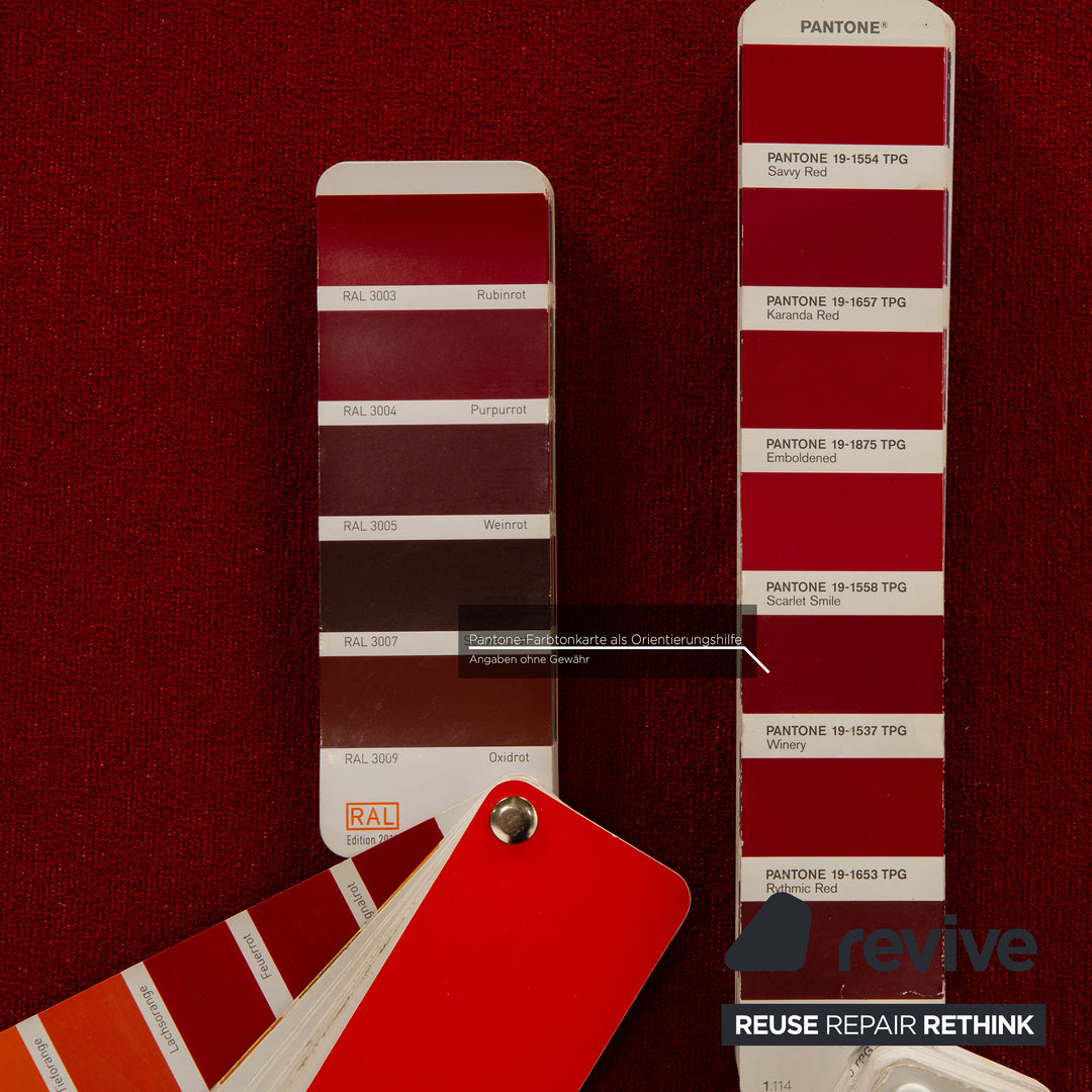 Brühl Moule Stoff Hocker Rot