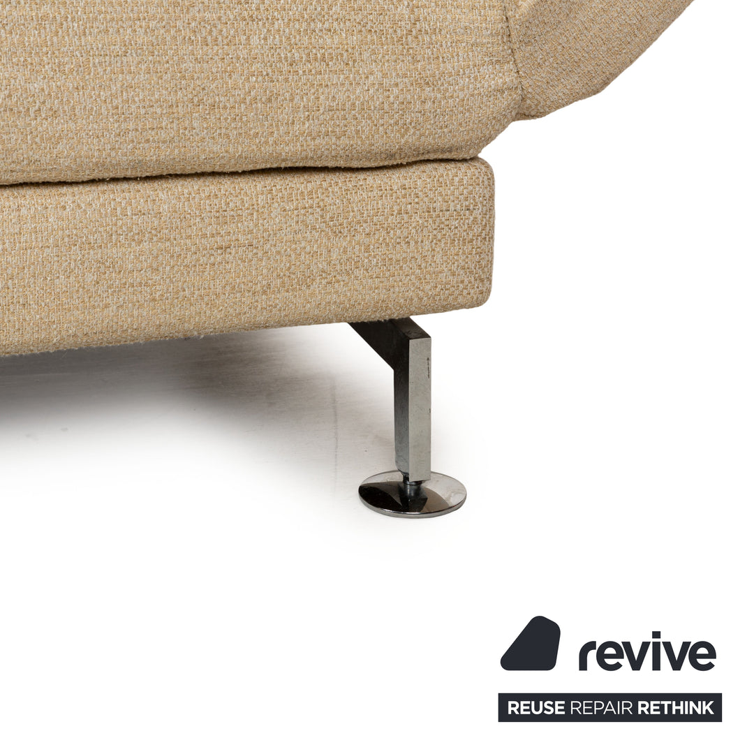 Brühl Moule Stoff Zweisitzer Creme manuelle Funktion Sofa Couch