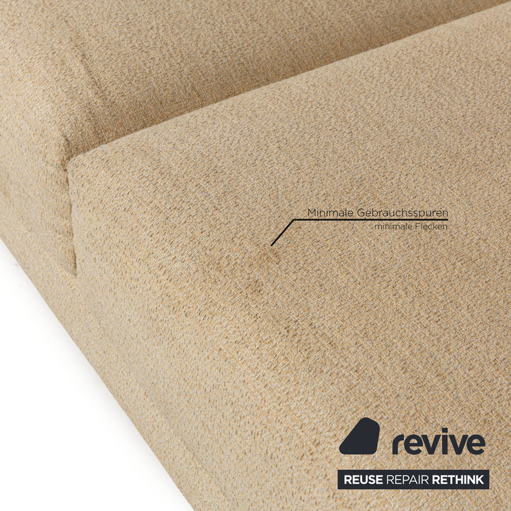 Brühl Moule Stoff Zweisitzer Creme manuelle Funktion Sofa Couch