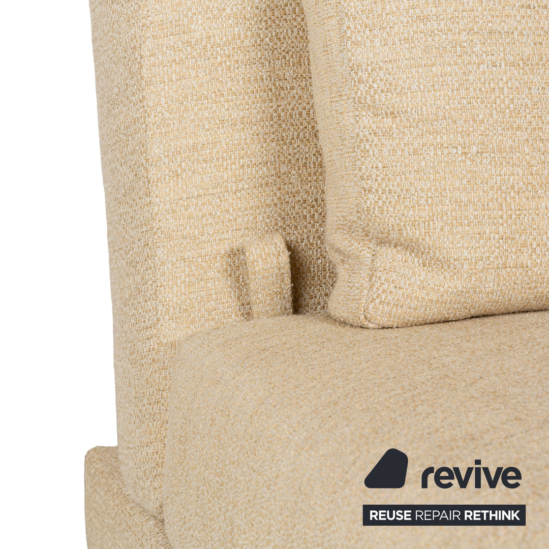Brühl Moule Stoff Zweisitzer Creme manuelle Funktion Sofa Couch