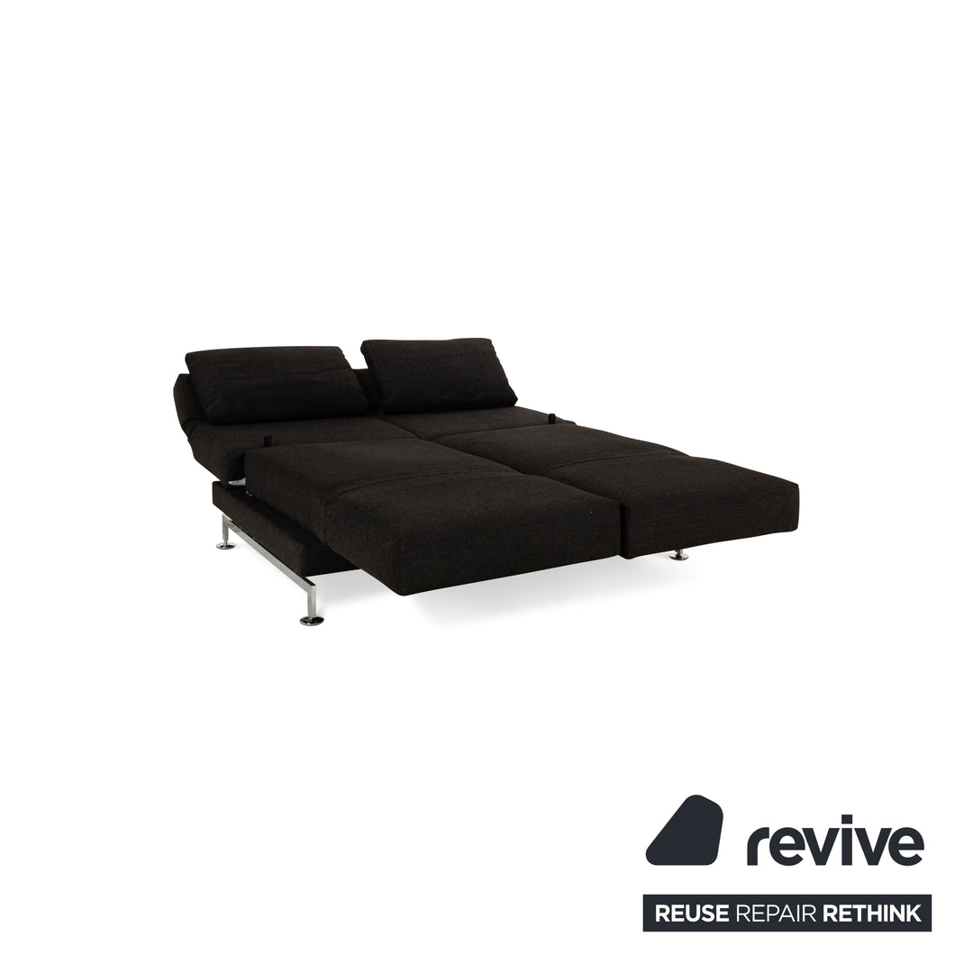 Brühl Moule Stoff Zweisitzer Dunkelgrau manuelle Funktion Sofa Couch