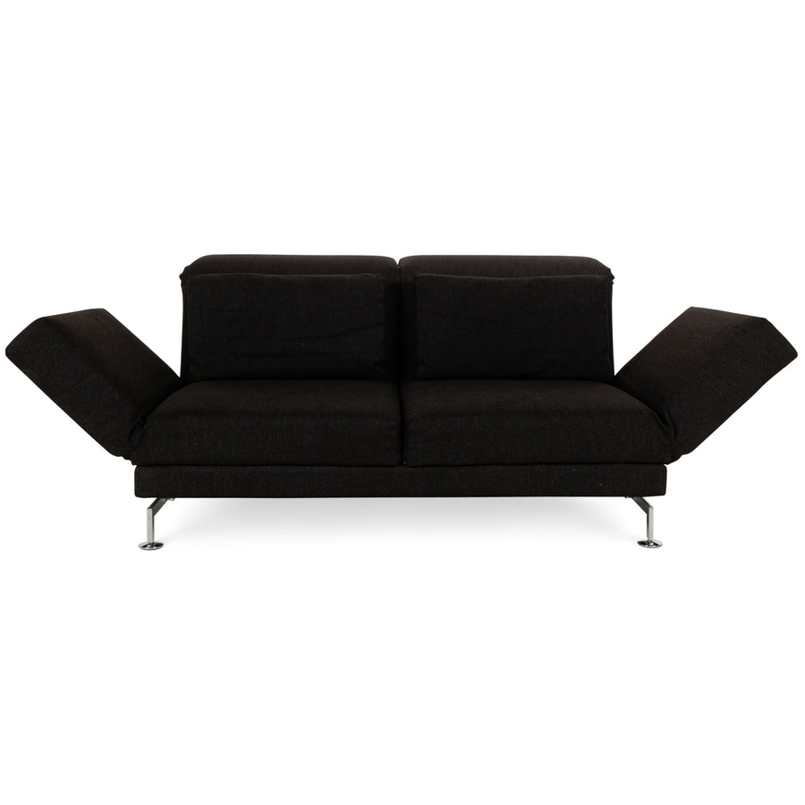 Brühl Moule Stoff Zweisitzer Dunkelgrau manuelle Funktion Sofa Couch