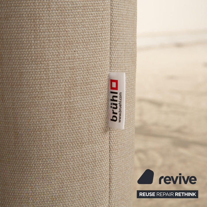 Brühl Quint Stoff Zweisitzer Hellgrau Schlafsofa Couch