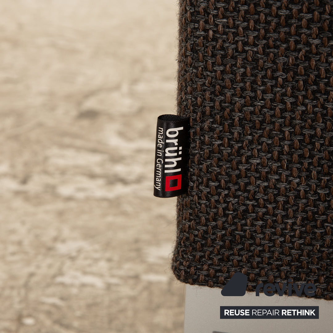 Brühl Randolph Stoff Sessel Garnitur Dunkelgrau 2x Sessel