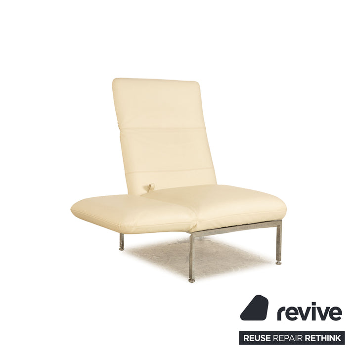 Brühl Roro Leder Sessel Creme manuelle Funktion Relaxfunktion Schlaffunktion Armlehne links