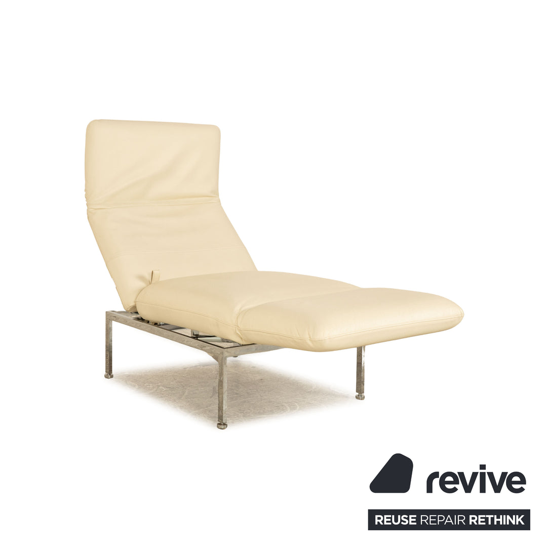 Brühl Roro Leder Sessel Creme manuelle Funktion Relaxfunktion Schlaffunktion Armlehne links