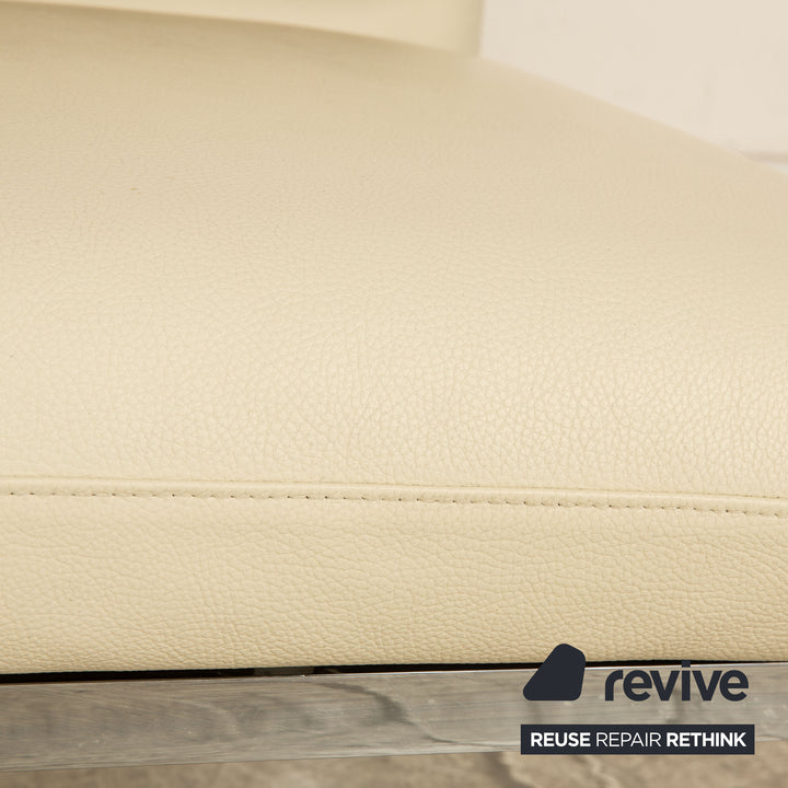 Brühl Roro Leder Sessel Creme manuelle Funktion Relaxfunktion Schlaffunktion Armlehne links