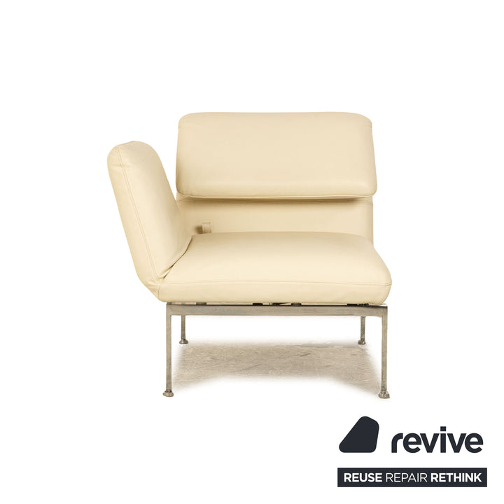 Brühl Roro Leder Sessel Creme manuelle Funktion Relaxfunktion Schlaffunktion Armlehne links