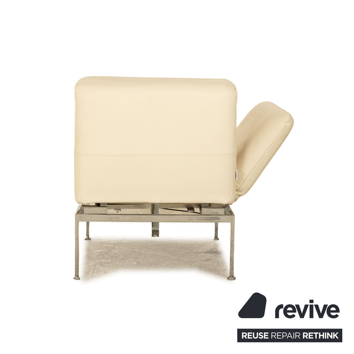 Brühl Roro Leder Sessel Creme manuelle Funktion Relaxfunktion Schlaffunktion Armlehne links