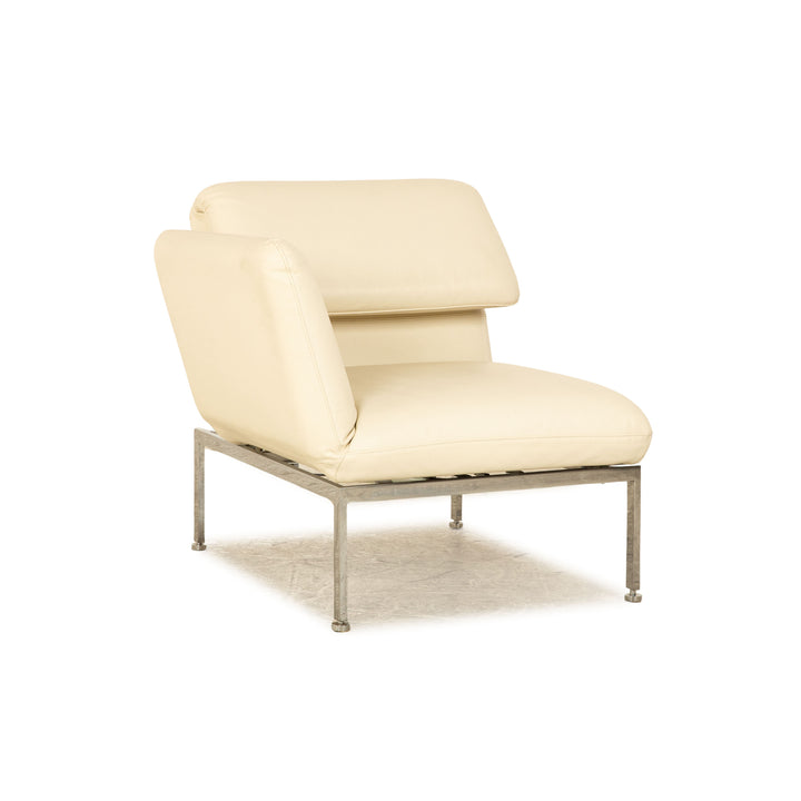 Brühl Roro Leder Sessel Creme manuelle Funktion Relaxfunktion Schlaffunktion Armlehne links
