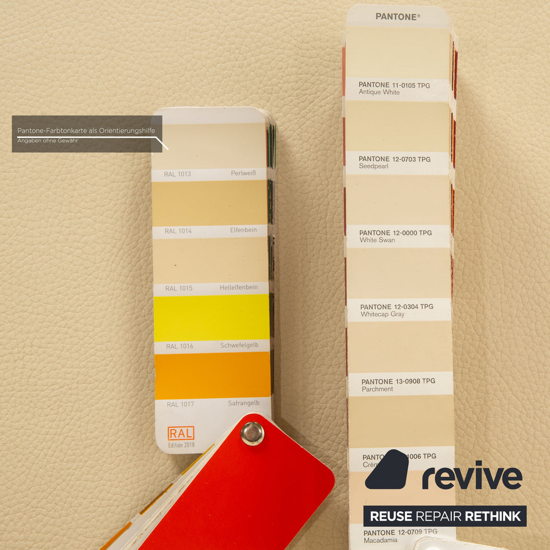 Brühl Roro Leder Sessel Creme manuelle Funktion Relaxfunktion Schlaffunktion Armlehne rechts