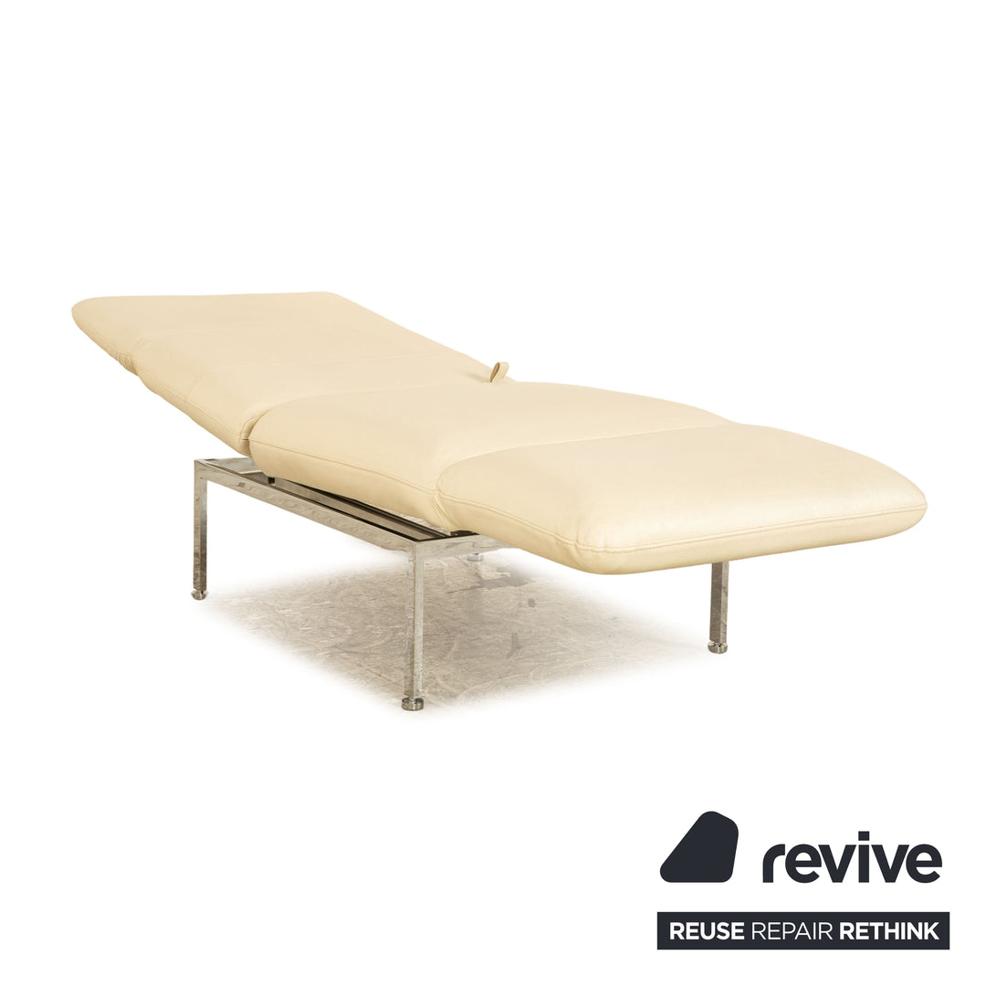 Brühl Roro Leder Sessel Creme manuelle Funktion Relaxfunktion Schlaffunktion Armlehne rechts