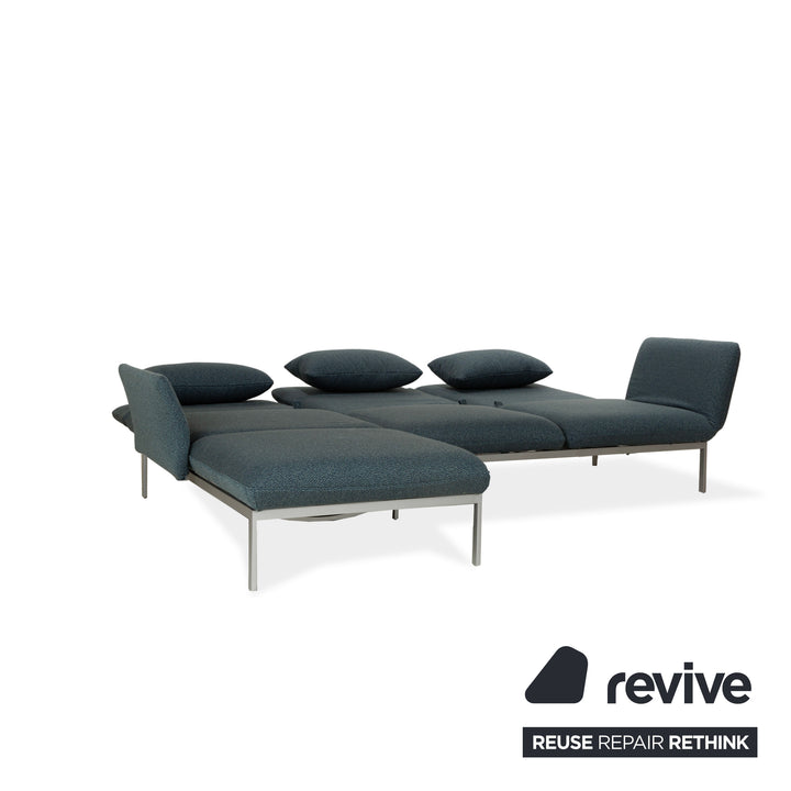 Canapé d'angle en tissu gris Brühl Roro fonction canapé fonction relax fonction sommeil