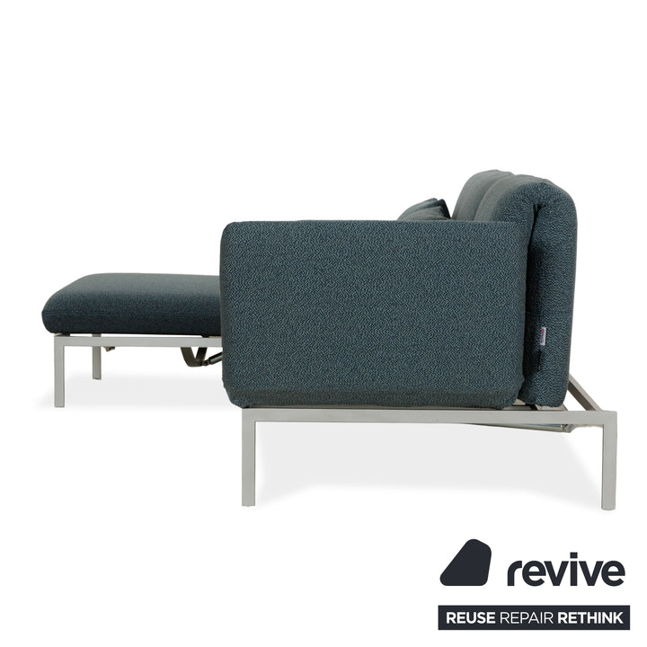 Canapé d'angle en tissu gris Brühl Roro fonction canapé fonction relax fonction sommeil