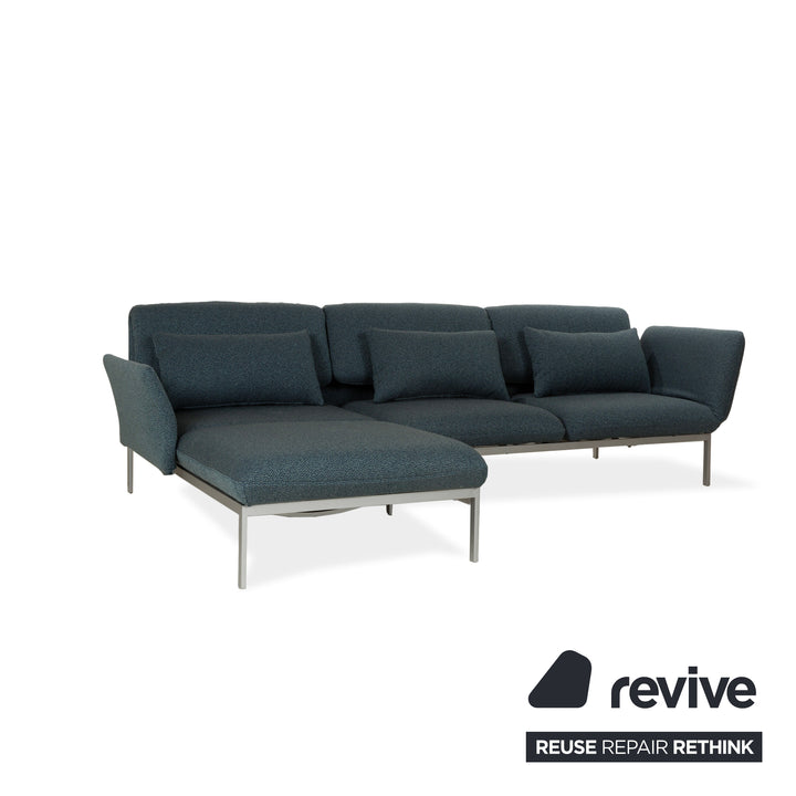 Canapé d'angle en tissu gris Brühl Roro fonction canapé fonction relax fonction sommeil