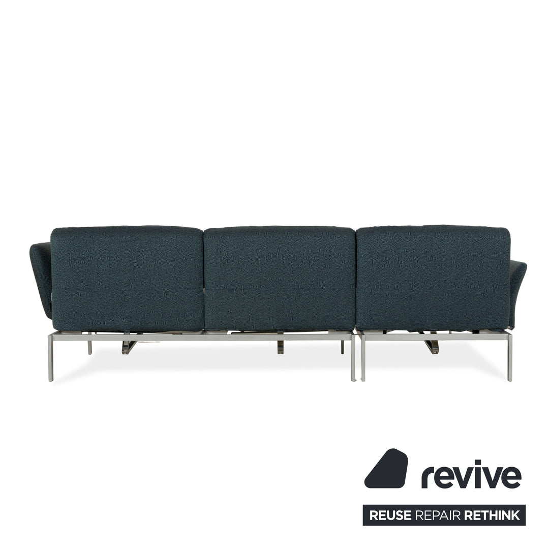 Canapé d'angle en tissu gris Brühl Roro fonction canapé fonction relax fonction sommeil