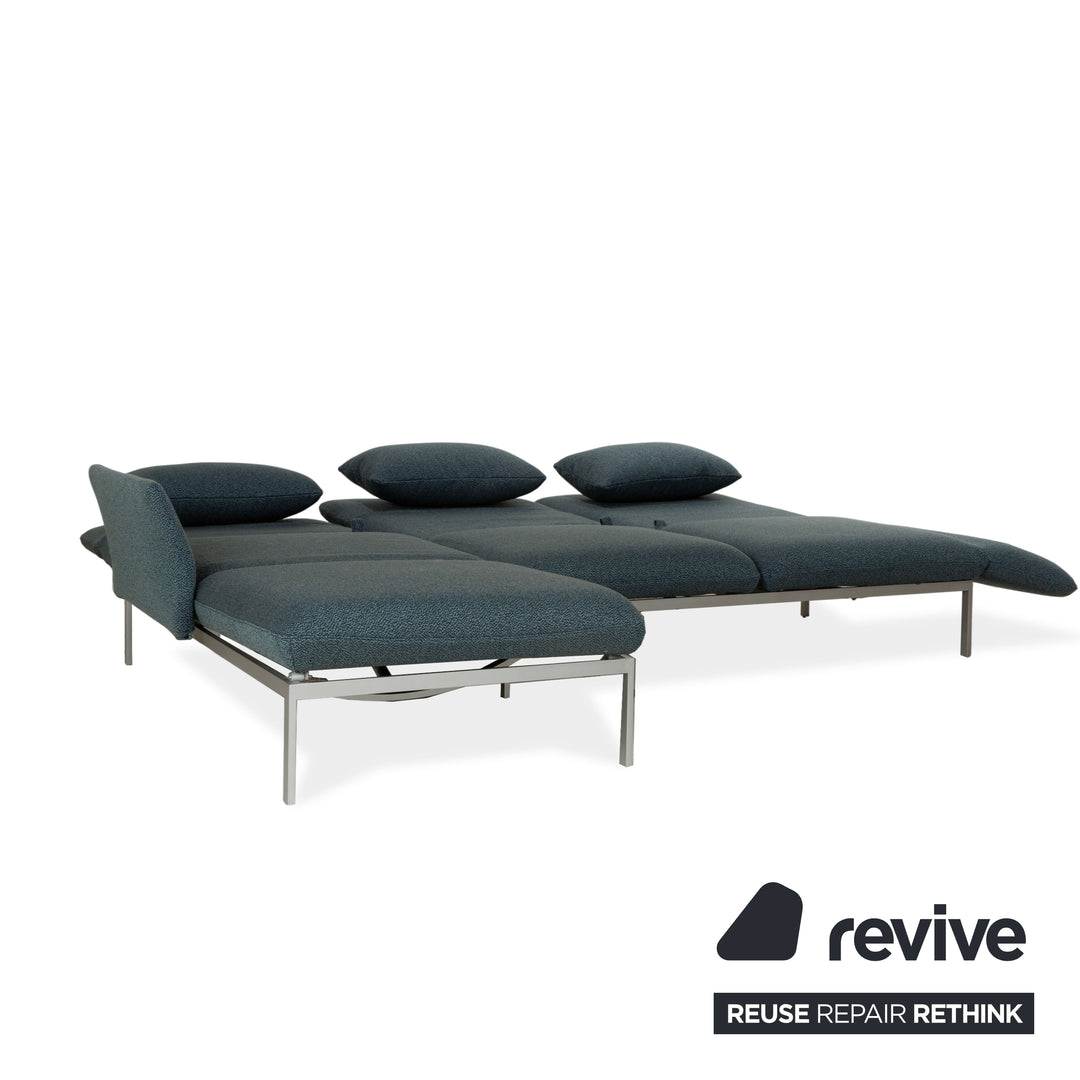 Canapé d'angle en tissu gris Brühl Roro fonction canapé fonction relax fonction sommeil