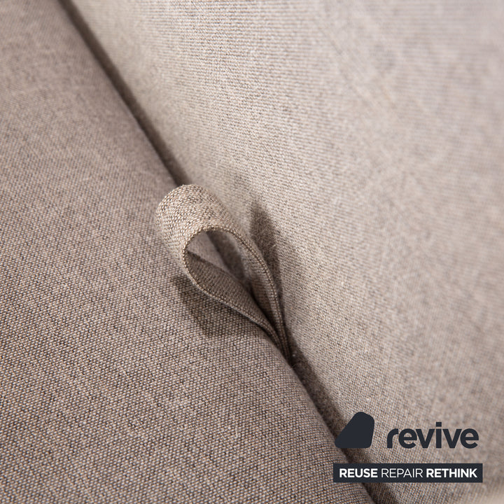 Brühl Roro tissu deux places gris fonction manuelle canapé fonction couchage