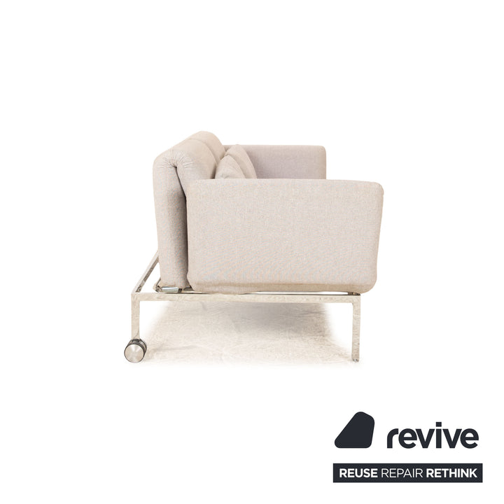 Brühl Roro tissu deux places gris fonction manuelle canapé fonction couchage